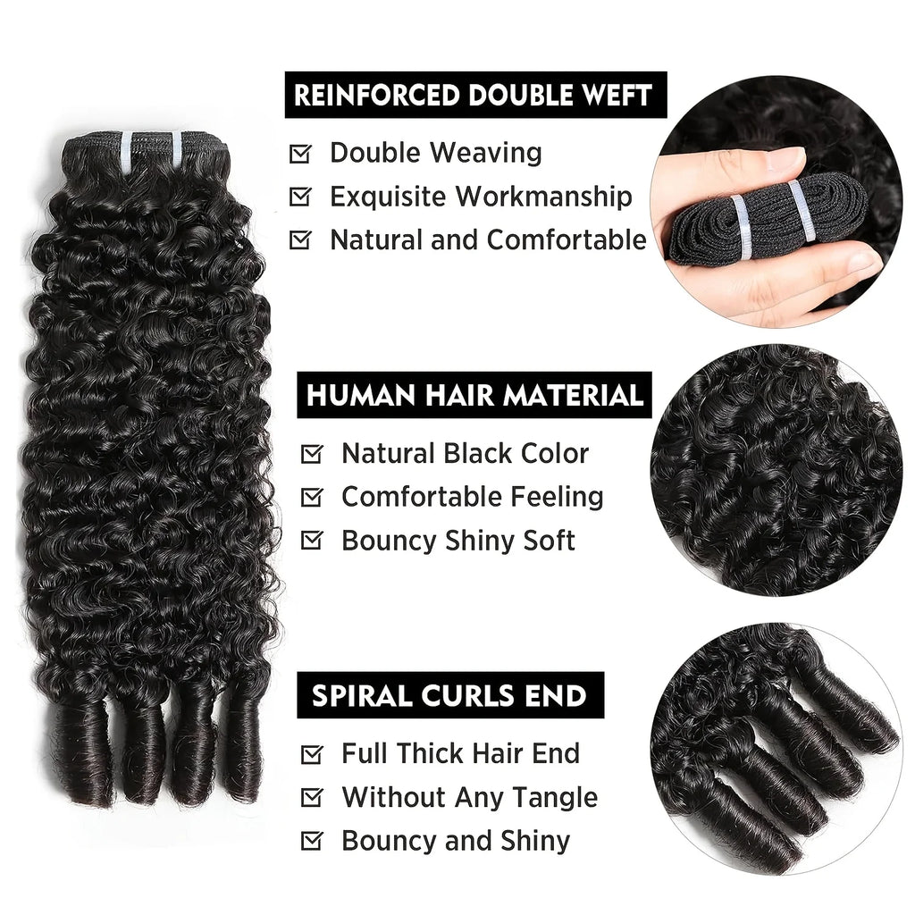 Burmese Curly Hair Bundles Human Hair Natural Deep Wave Raw Hair Weaving Bundles Double Drawn Vietnamese Hair Extensions