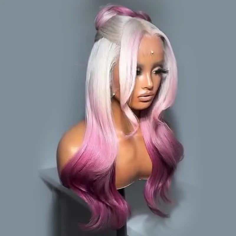 Full‑Bodied Texture Curly Wavy Wig Colored HD Lace Front Straight Human Wig For Women Glueless Wear And Go Bundles Human Hair