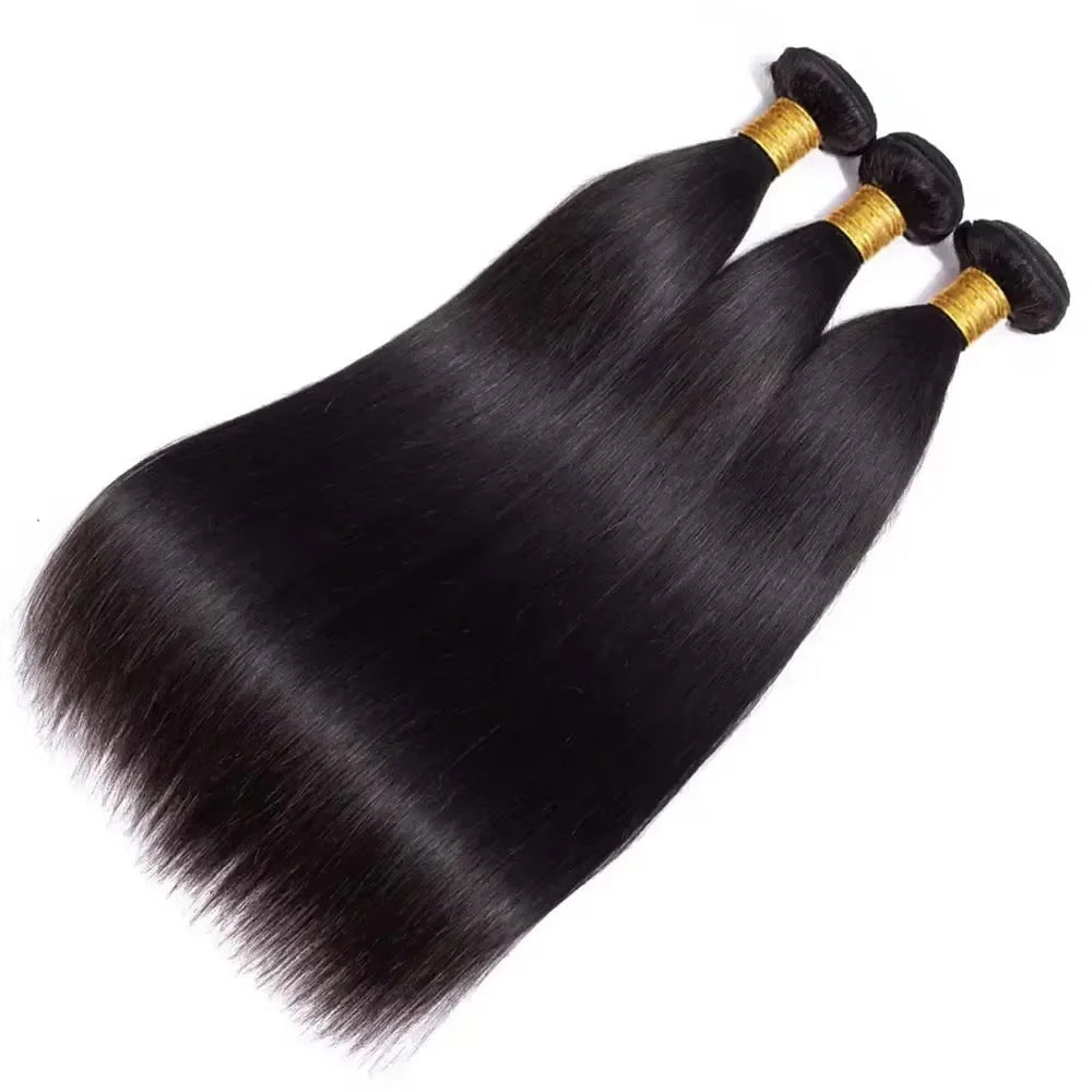 Bone Straight 20 30 40 Inches Long Women Hair Bundles Brazilian Hair Extensions 1/3/4 PCS Thick Natural Remy Hair Wigs For Women