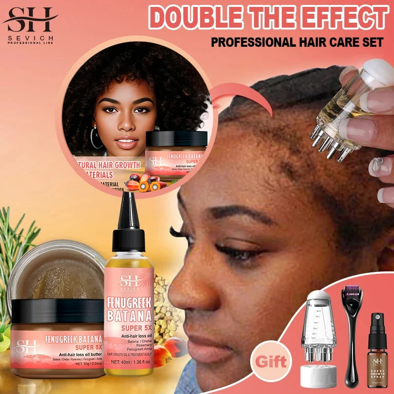 Super Fast 5x Hair Growth Oil Fenugreek Anti-Hair Loss Oil Rosemary Hair Regrowth Chebe Batana Butter  Amla Oils For Men Women