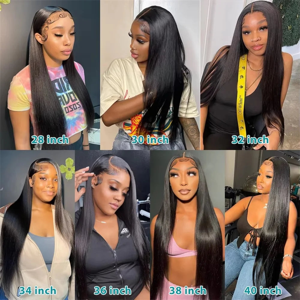 Bone Straight 20 30 40 Inches Long Women Hair Bundles Brazilian Hair Extensions 1/3/4 PCS Thick Natural Remy Hair Wigs For Women