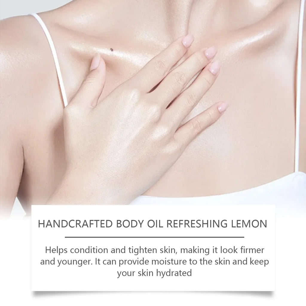 Pure Lemon Skin Care Essential Oil Vitamin C Revitalize Dull Complexion Aromatherapy Massage Oil For Face Body Daily Beauty