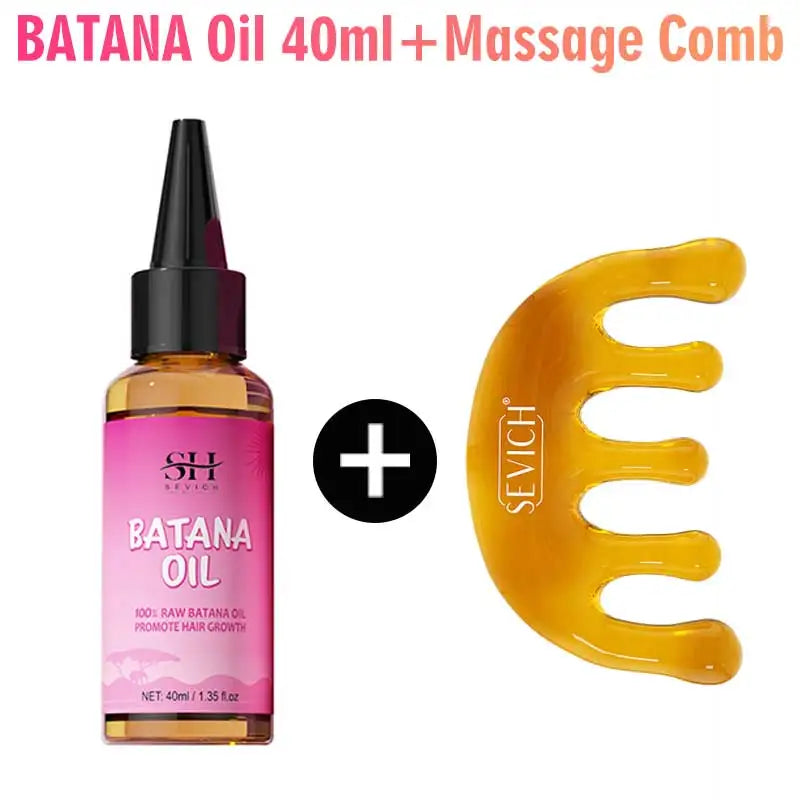 100% Batana Hair Fast Growth Oil Set African Crazy Traction Alopecia Batana Hair Mask Anti Hair Break Hair Regrowth Treatment