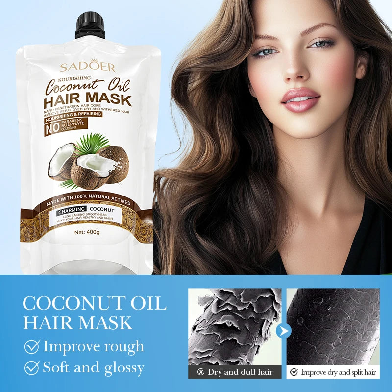 Magical Keratin Hair Mask 5 Seconds Repair Damaged Frizzy Hairs Soft Smooth Shiny Moisturizing Nourishing Hair Root Care Product
