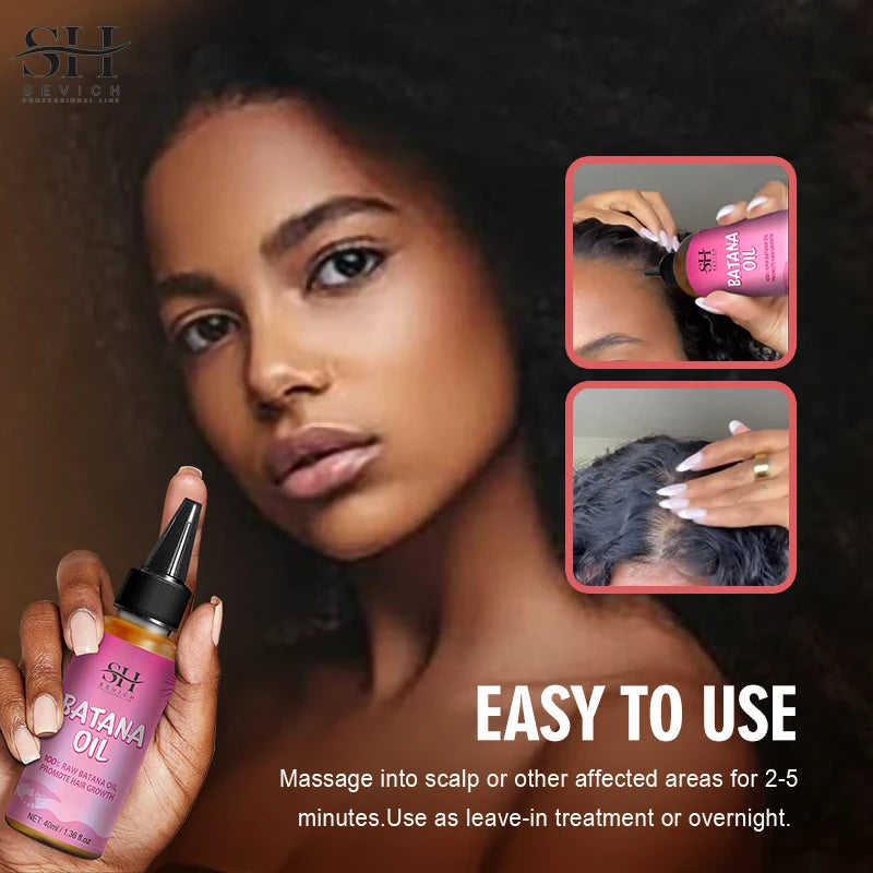 100% Batana Hair Fast Growth Oil Set African Crazy Traction Alopecia Batana Hair Mask Anti Hair Break Hair Regrowth Treatment