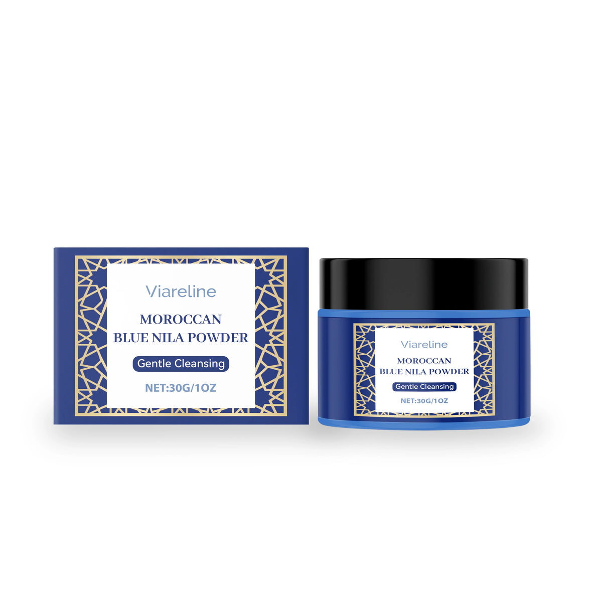 Moroccan Blue Nila Mask Powder Gentle Cleansing Brighten Even Skin Tone Deep Hydration Smoothing Radiant Facial Skin Care