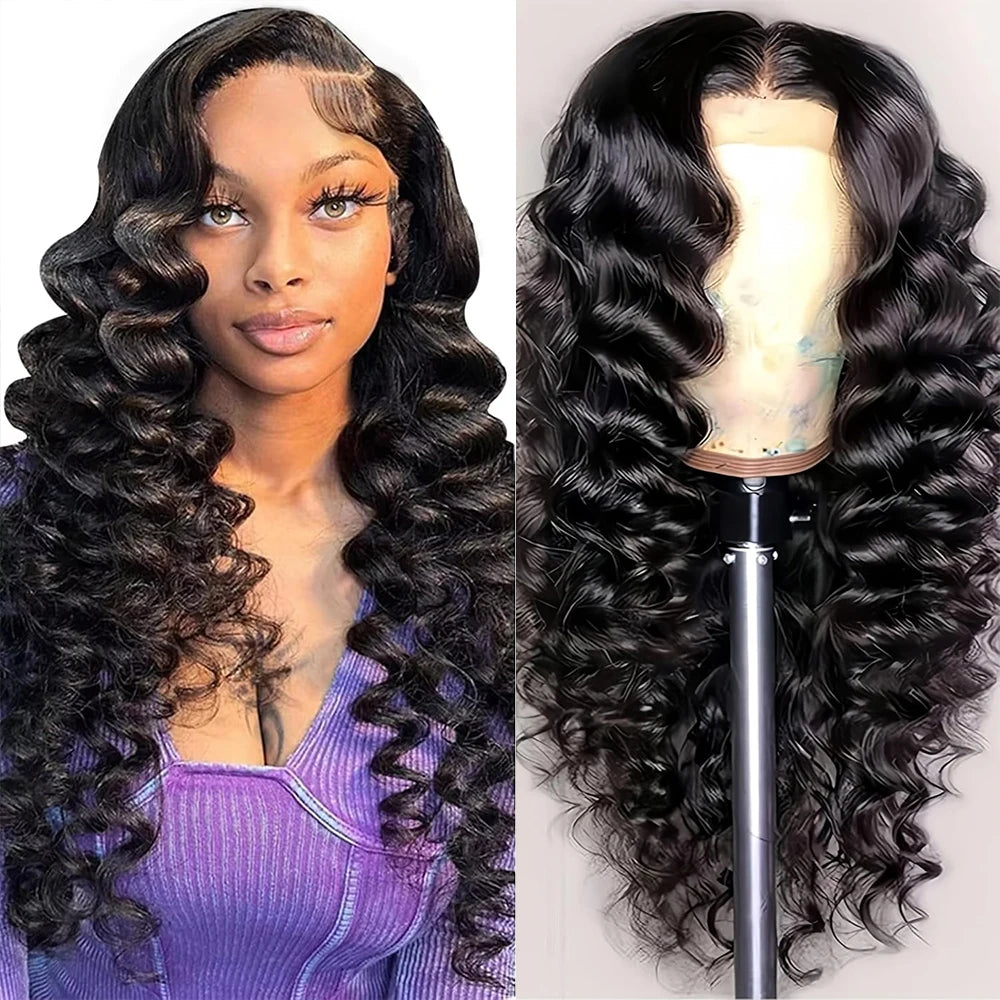 Brazilian 99J Burgundy Deep Wave Lace Front Wigs Human Hair 250 Density Curly Wig Wet and Wavy Lace Closure Beauty Wigs On Clearance Sales Pre Plucked Frontal Human Hair Wigs 32 Inch For Black Woman Cosplay Party Daily Use