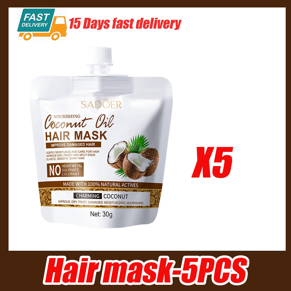 Magical Keratin Hair Mask 5 Seconds Repair Damaged Frizzy Hairs Soft Smooth Shiny Moisturizing Nourishing Hair Root Care Product