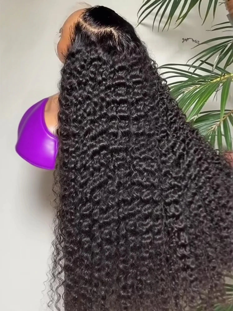Deep Water Wave Wigs 13x4 HD Transparent Lace Front Human Hair Wigs 13x6 Lace Frontal Wig 300% Glueless Human Hair Curly Wigs