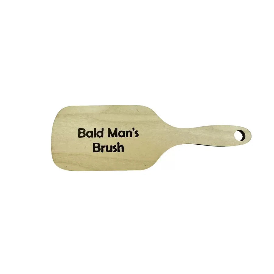 Wooden Comb for Bald Men Funny Gift Craft Item Perfect for Gag Presentations Unique Bald Man Care Product