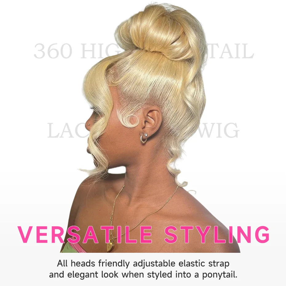 40 42 Inch 360 Full Lace Wig Bone Straight Human Hair Wigs 13x4 13x6 Hd Transparent Lace Frontal Wigs For Women 613 Blonde Color Lace Front Wig Pre Plucked
